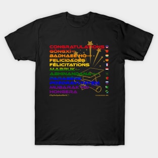 CONGRATULATIONS: Say ¿Qué? Top Ten Official (World) (Rainbow) T-Shirt